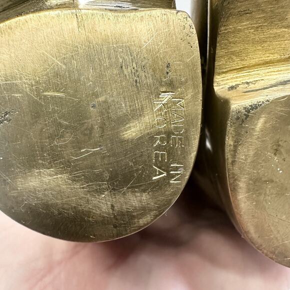 Ralph Lauren Brass Riding Boot Bookends Made In Korea 7 1/2" - Picture 7 of 7